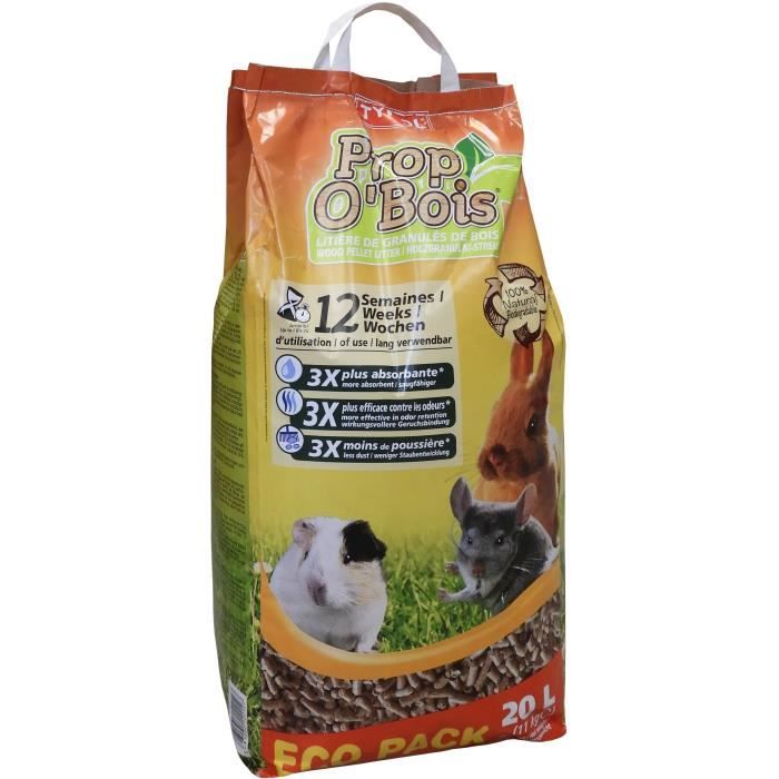 TYROL Prop'O Wood Litter - Rodents - 20 L