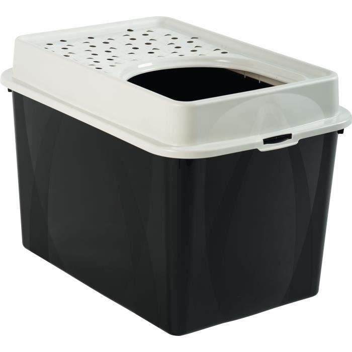 Toilet house TOP 50l - Black (Recycled PP) - 57.2 x 39.3 x 40.4 cm
