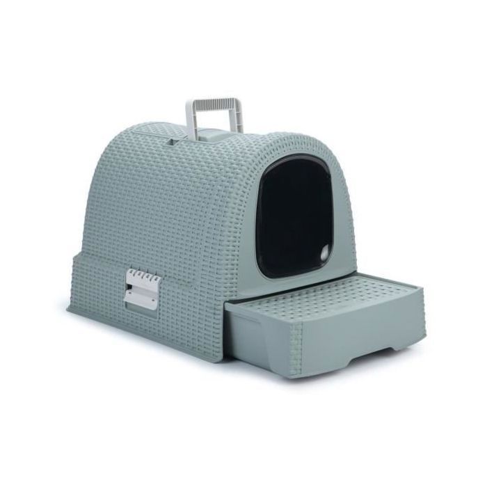 CURVER Maison de toilette - Blue gray - For cats