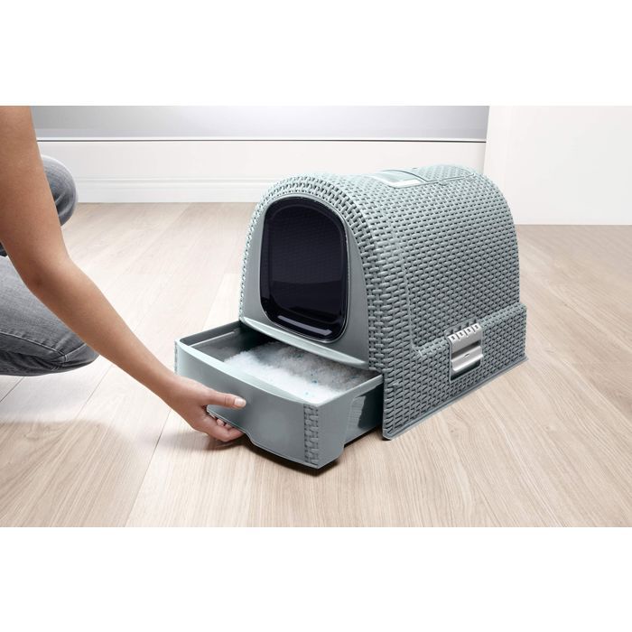 CURVER Maison de toilette - Blue gray - For cats