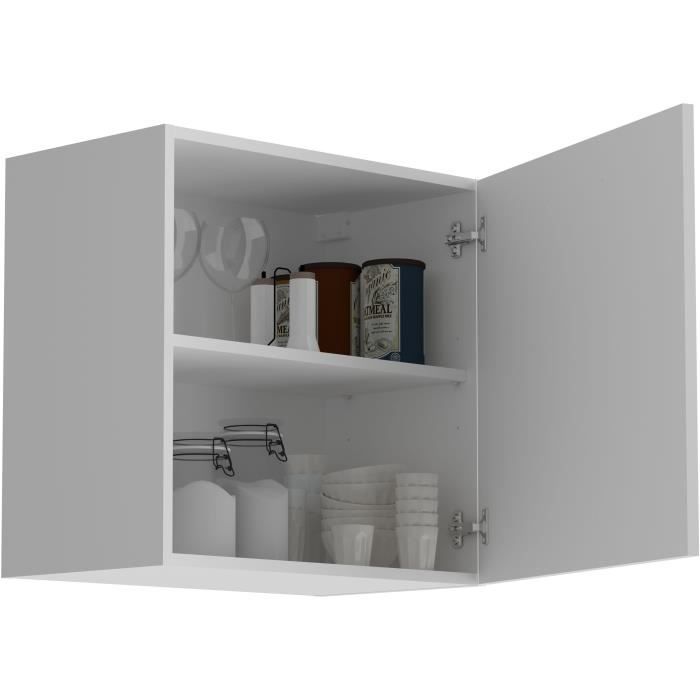 OSLO High furniture 1 door - White - L 60 x D 36 x H 58 cm