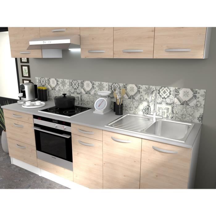 OSLO High furniture 1 door - Jackson chene decor - L 40 x D 36 x H 58 cm