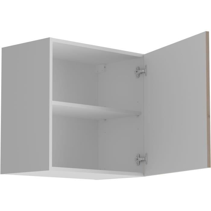 OSLO Upper cabinet 1 Door - Decor Chene Jackson - L 60 x D 36 x H 58 cm