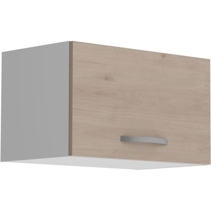 OSLO Upper cabinet 1 Door - Decor Chene Jackson - L 60 x D 36 x H 35 cm
