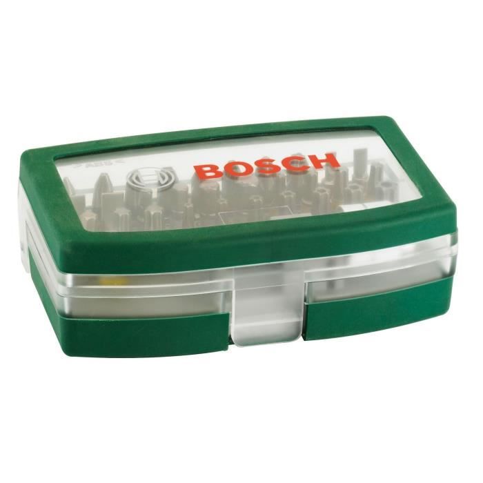 Short screwing tips with color code 31 pieces and 1 bosch bosch