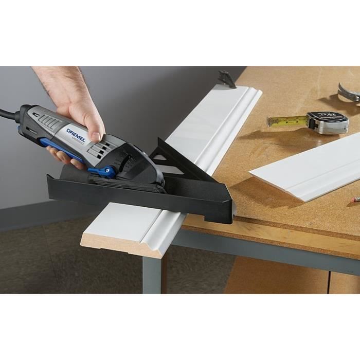 Dremel S840 cutting guide - (90 °, 45 ° and 45 ° in bevel for compact saw DSM20)