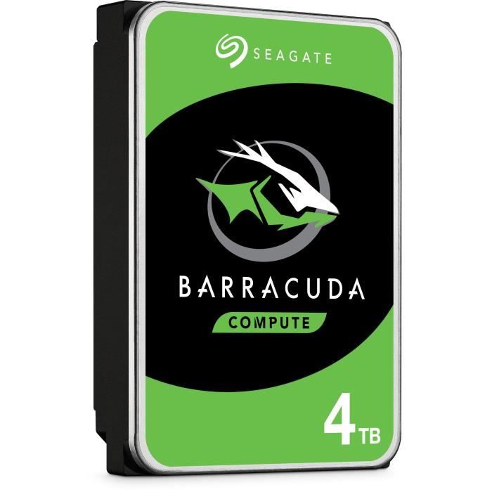 SEAGATE - HDD Internal Hard Drive - BarraCuda - 4To - 5,400 RPM - 3.5 (ST4000DM004)
