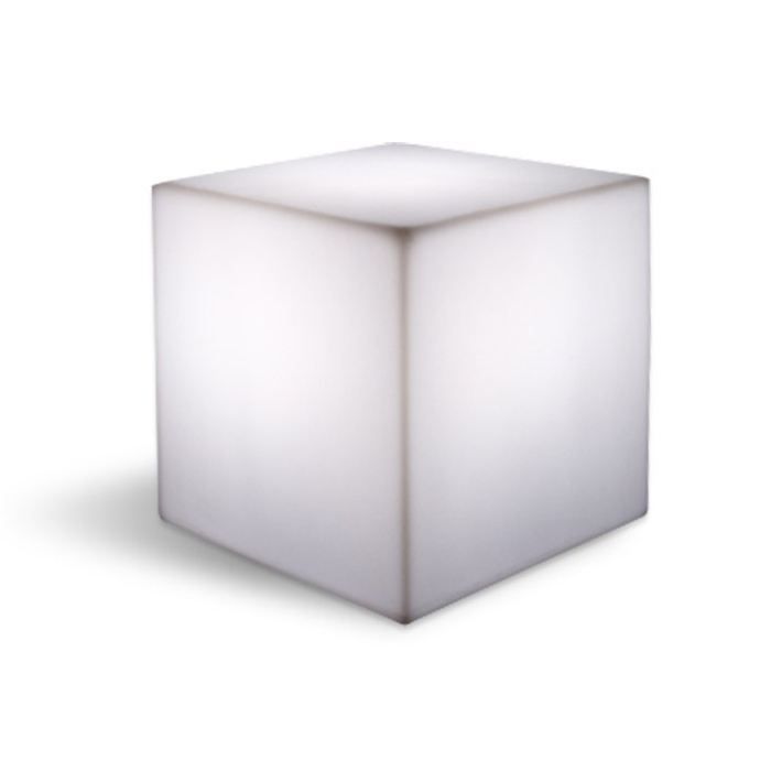 White luminous cube 40 cm E27 bulb