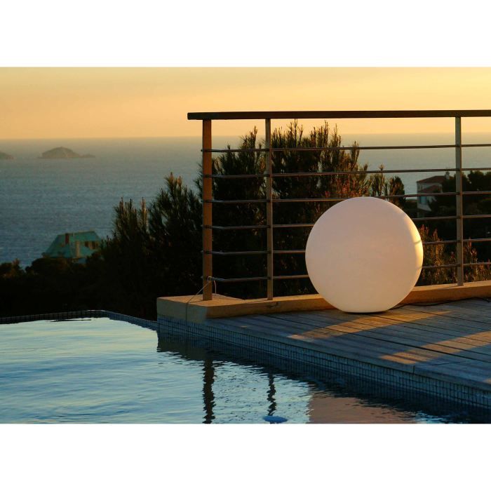 LUMISKY - Wired ball light for outdoor LED - white BOBBY - Ø40cm E27 base