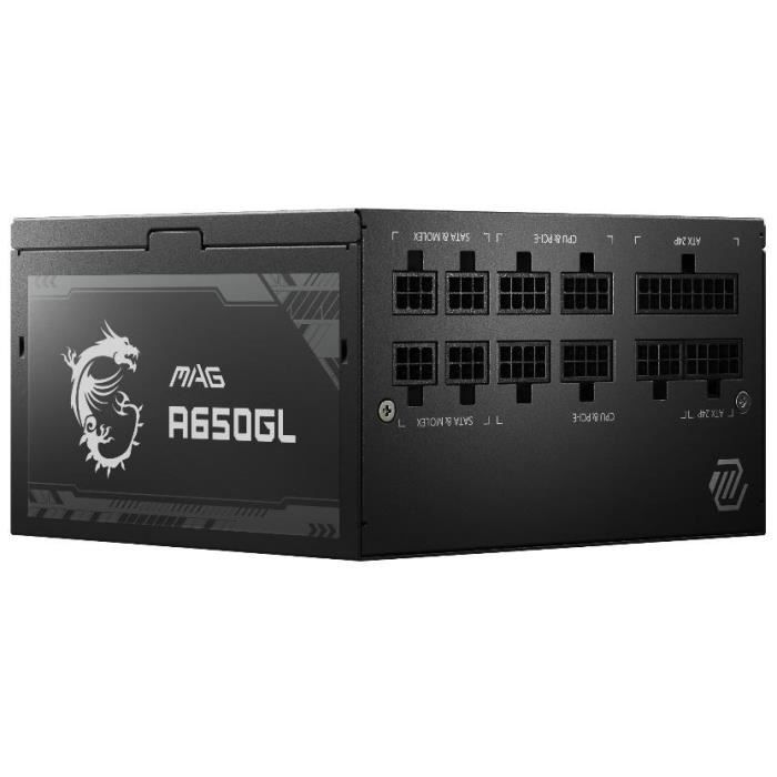 MSI MAG A650GL PCIE5 PC Power Supply - 650W 80+ Gold Modular