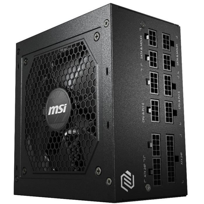 MSI MAG A650GL PCIE5 PC Power Supply - 650W 80+ Gold Modular