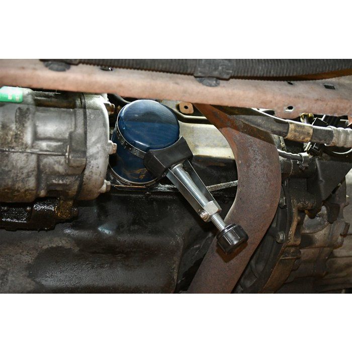 Tape wrench for oil filter
