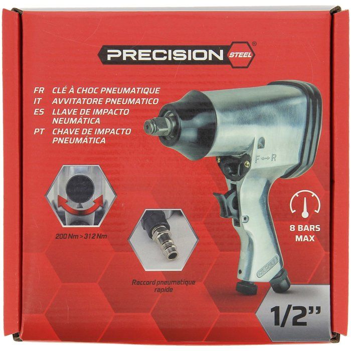 Pneumatic impact wrench 1/2