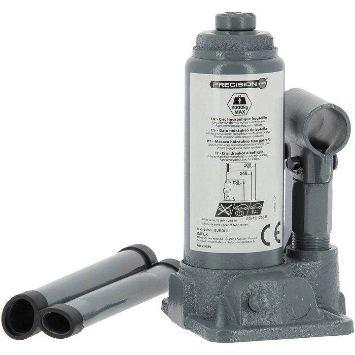 Hydraulic jack bottle 2T