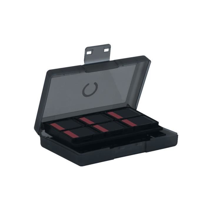 Protective and transport case - KONIX - For Nintendo Switch 2 game cartridges - Shockproof - 24 storage compartments - Black