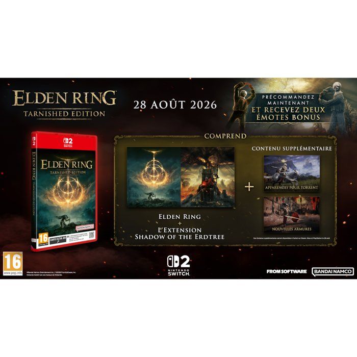 Elden Ring: Tarnished Edition  Jeu Nintendo Switch 2