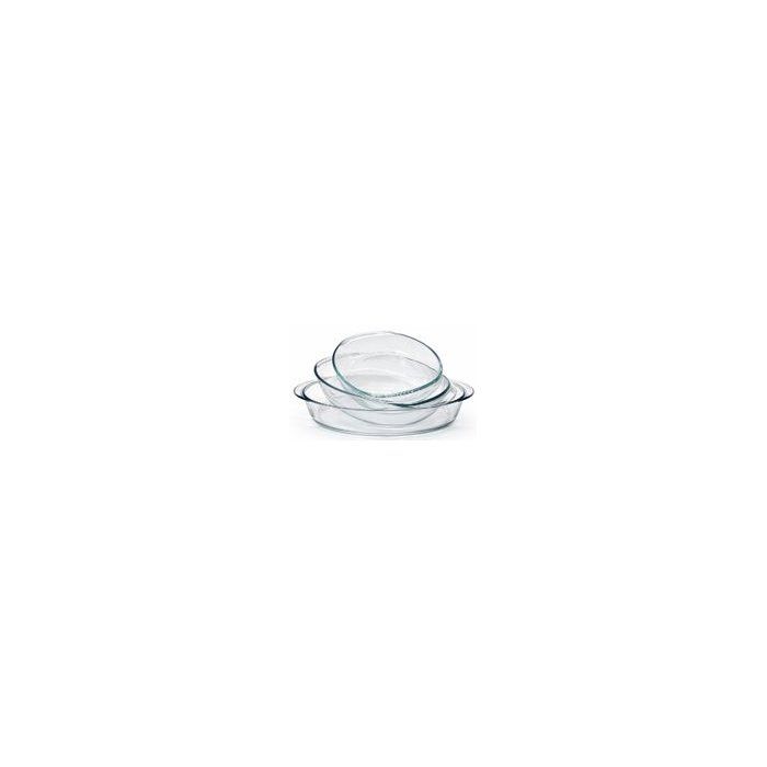 Ovenware Set - DURALEX - Ovenchef Transparent - 3 Oval Baking Dishes - Heat-Resistant Glass