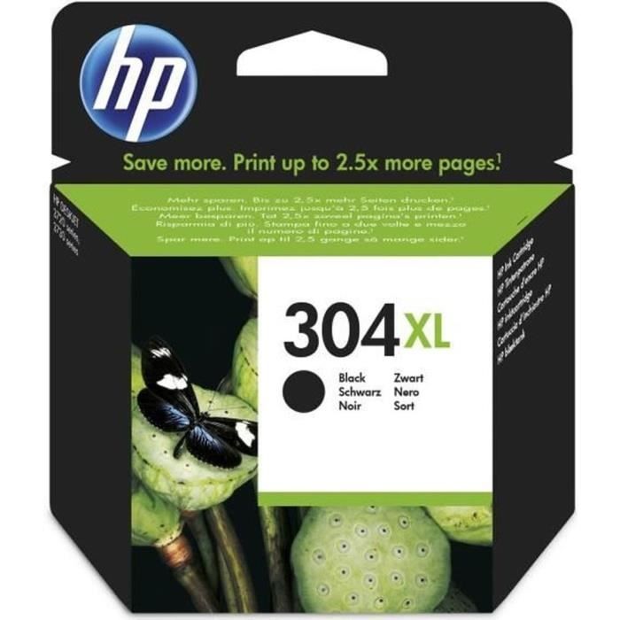 HP 304XL Genuine Black Ink Cartridge for HP DeskJet 2620/2630/3720/3730 (N9K08AE)