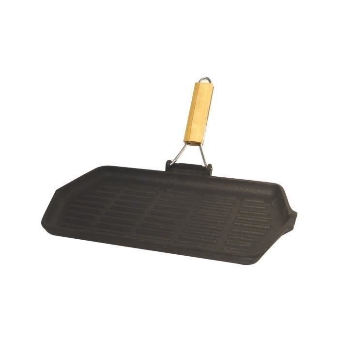 BAUMALU Cast iron grill - 33.5x19.5 cm