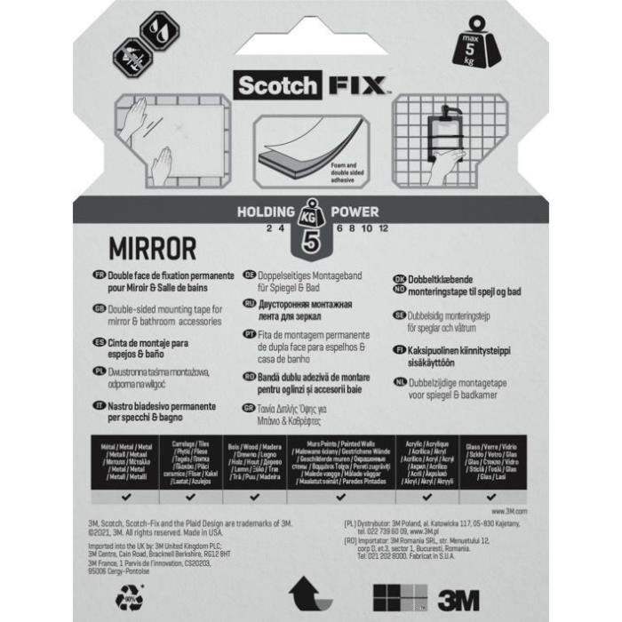 3M Double-sided mirror tape - 1,5mx19mm