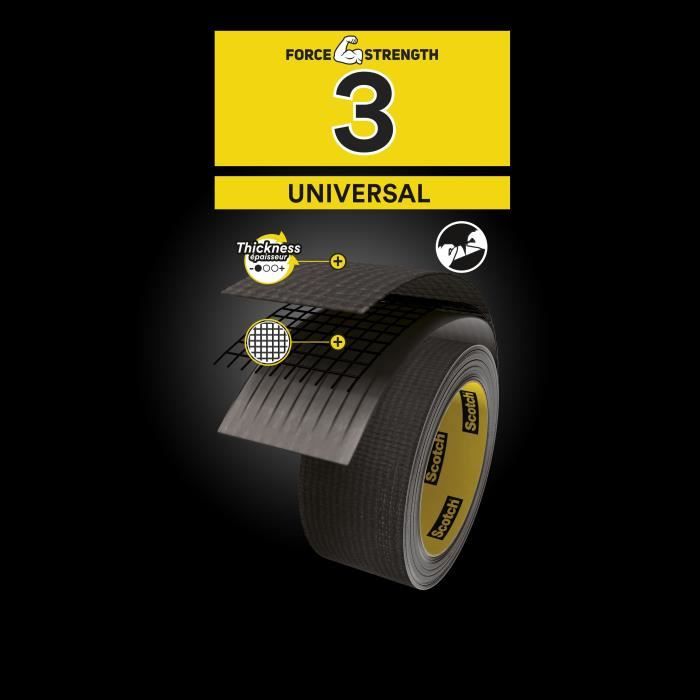 3M Universal Repair Cloth - Black - 25mx48mm