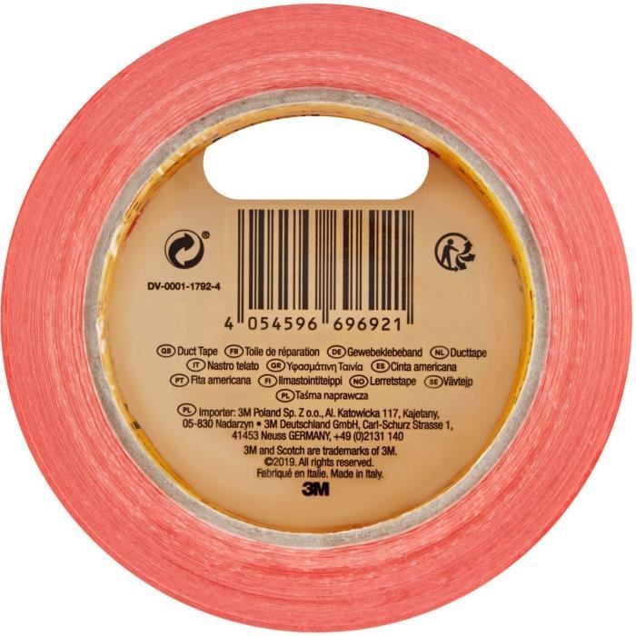 3M Universal High Visibility Repair Cloth - Orange - 25mx48mm