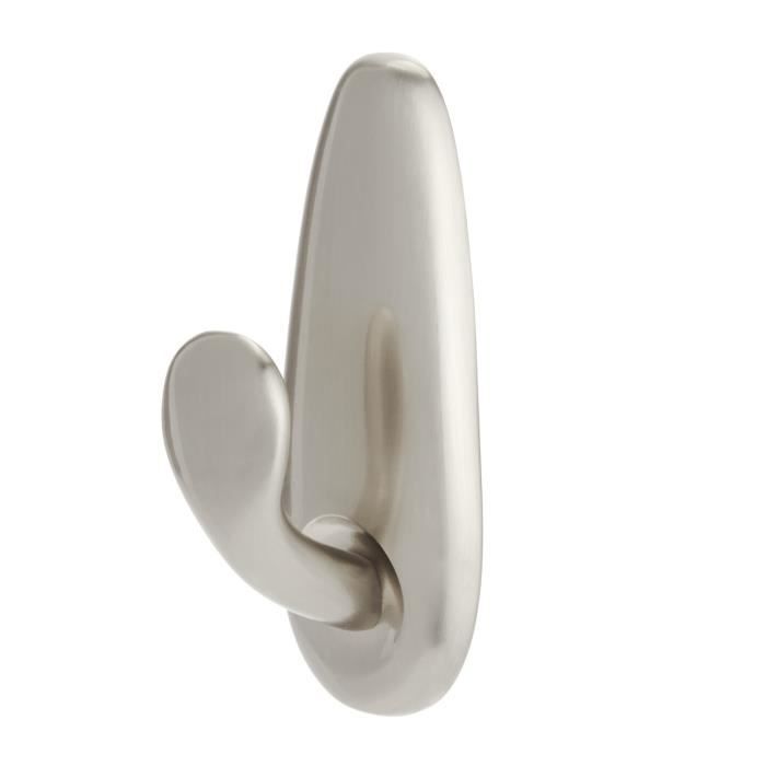 3M Brushed Nickel Decorative Metal Hook - Medium Model