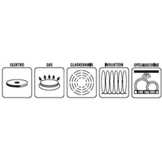GSW induction pancake pan with spreader - 26 cm
