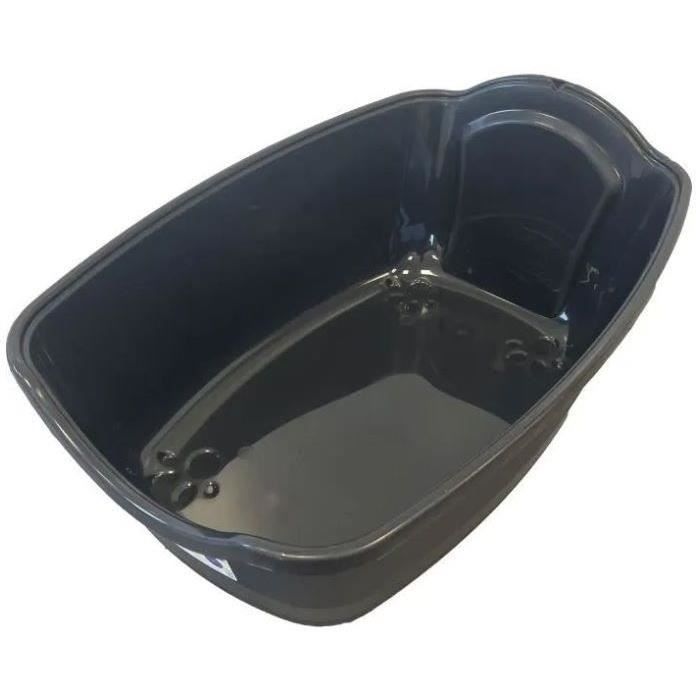 Pet design sacha toilet house - 56 x 40 x 39 cm - black and white - for cats