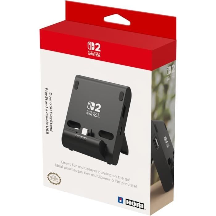 PlayStand Foldable Stand - HORI - Nintendo Switch 2 - USB Devices - Black