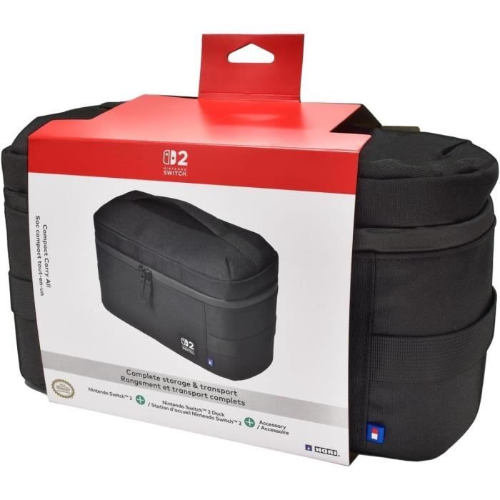 HORI Nintendo Switch 2 All-in-One Compact Protective Carrying Case - Black