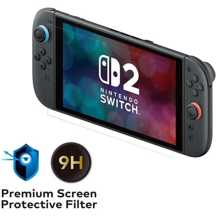 Premium Tempered Glass Screen Protector - HORI - Nintendo Switch 2 - Anti-blue light - 9h Hardness Rating