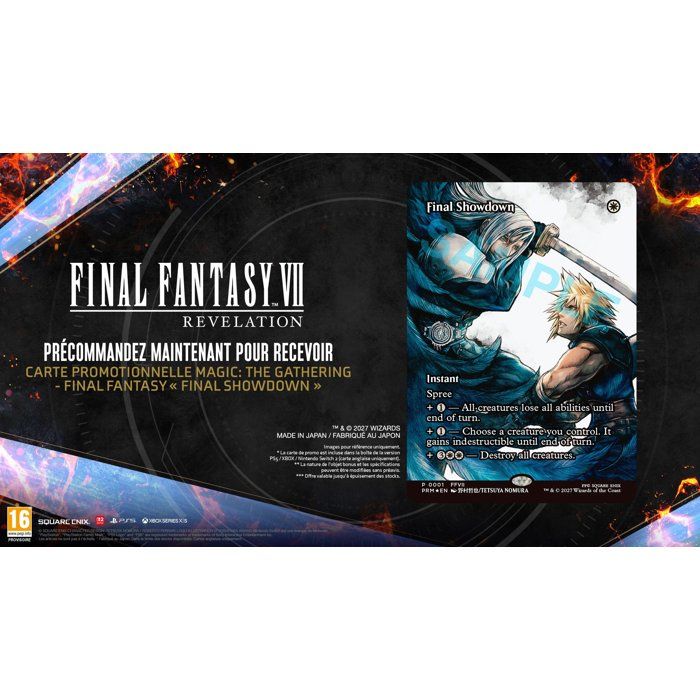 Final Fantasy VII Revelation - Édition Magic Card - Jeu Xbox Series X|S