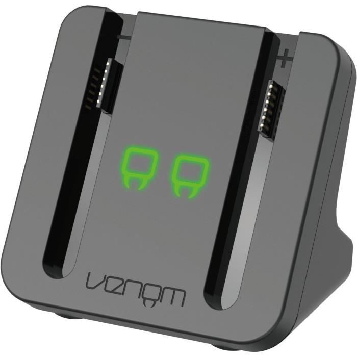 Dual Charging Station - VENOM - For Nintendo Switch Joy-Con 2 - Black