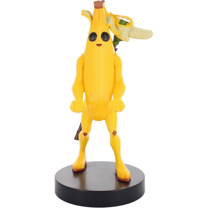 Fortnite Peely Figurine - EXQUISITE GAMING - Cable Guys - Holder for headphones, smartphone, or small accessories - 20 cm