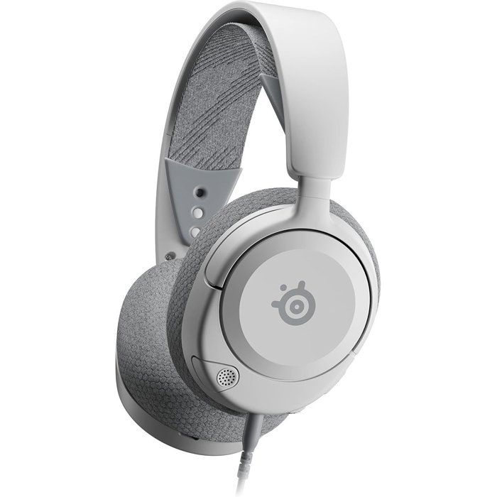Gaming -Micro Helmet - Steelseries - Arctis Nova 1 White - Spinning - Multiplateform - White / Gray