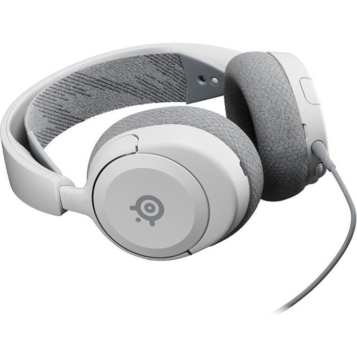 Gaming Headset - STEELSERIES - Arctis Nova 1P White - Wired - Multiplatform - White / Gray