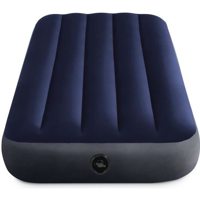 Intex - Inflatable mattress, camping, 137x 191 x 25 cm Downy Classic 2 Places