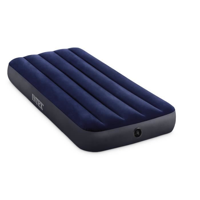 Intex - Inflatable mattress, camping, 137x 191 x 25 cm Downy Classic 2 Places