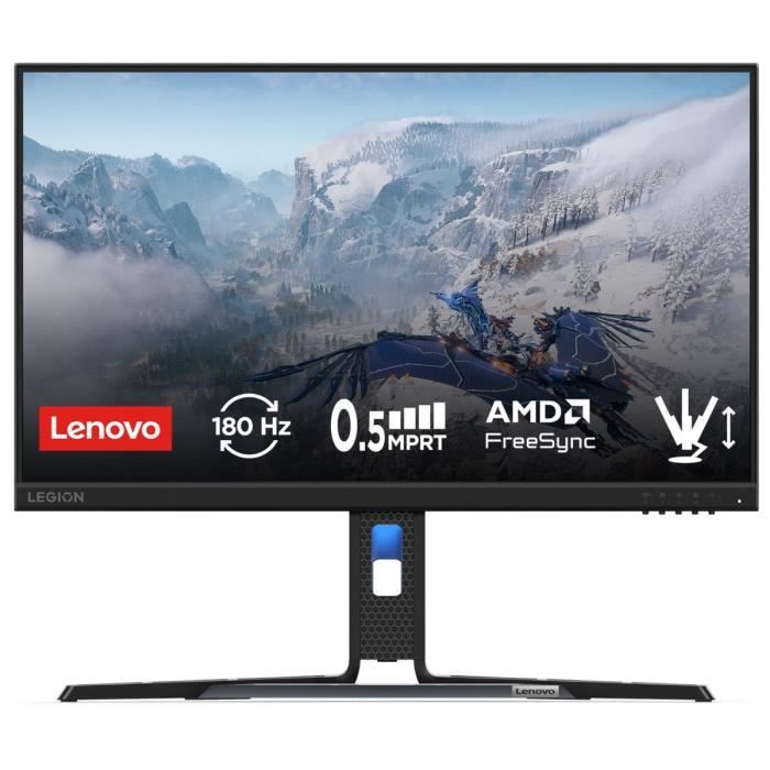 LENOVO Legion R24e Gaming PC Screen | 23.8 FHD IPS 180Hz - 0.5ms - HDMI 2.1 - FreeSync - Ergonomic