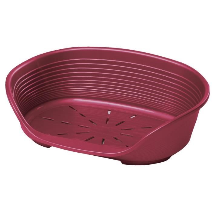 FERPLAST Siesta Deluxe 10 plastic basket - Bordeaux - For dogs