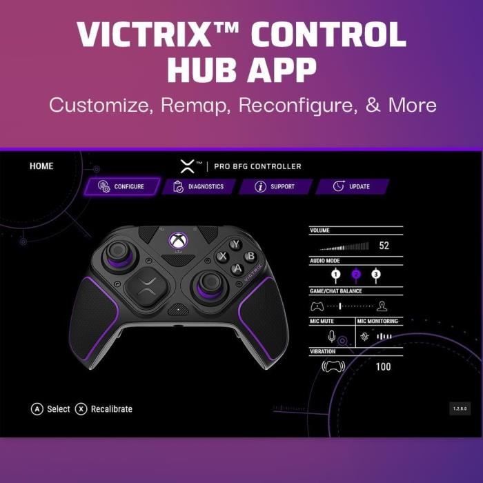 Wireless Controller - Pro BFG - PC, Xbox One and Series X|S - PDP - Modular Buttons and Joysticks - Black
