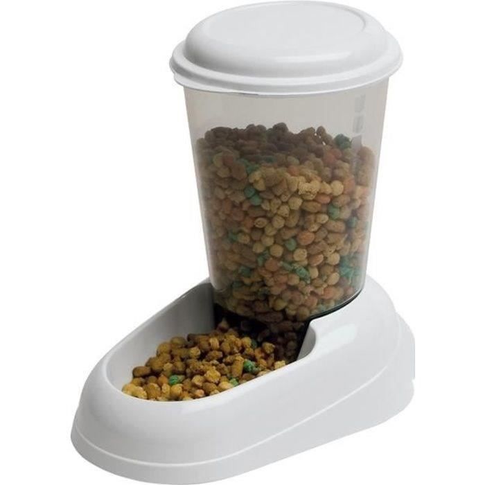 FERPLAST Dispenser Zenith 3L plastic - 29,2x20,2x28,8 - White - Dog and cat