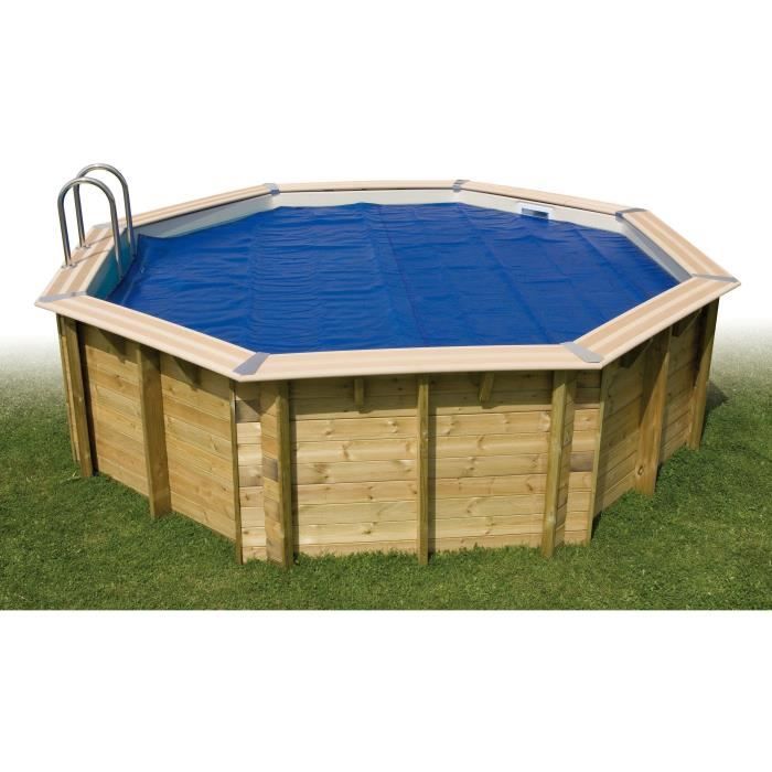Bubble cover for wooden swimming pool - UBBINK - Rectangular 350x650 - Blue - 400 microns