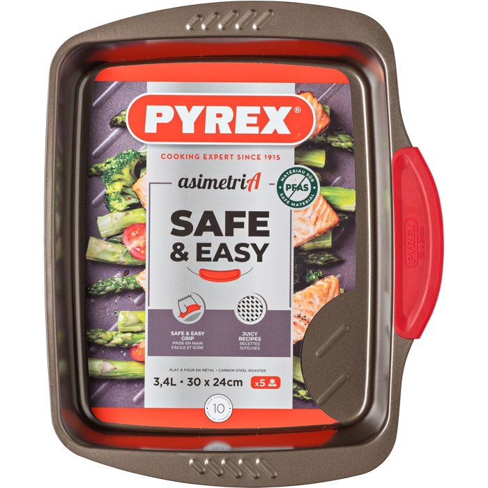 Baking dish - PYREX - 1452052 - Rectangular - Steel - 30 x 24 cm