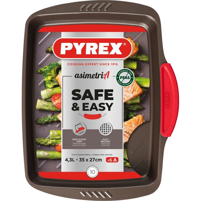 Baking dish - PYREX - 1452053 - Rectangular - Steel - 35 x 27 cm