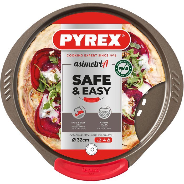 Pizza dish - PYREX - 1452055 - Perforated metal - 32 cm