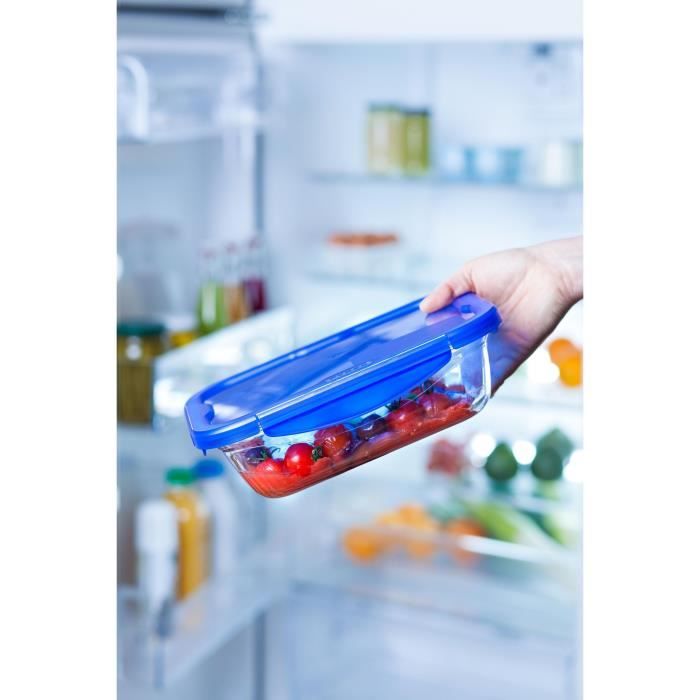 Rectangular box with lid - PYREX - 1451026 - 20 x 15 cm - 800 ml - Cook & Go - Borosilicate glass base