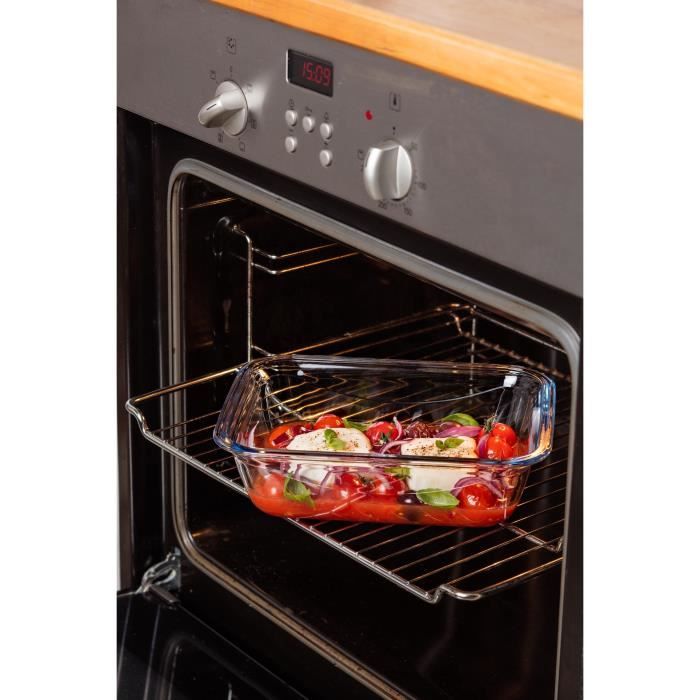 Rectangular box with lid - PYREX - 1451026 - 20 x 15 cm - 800 ml - Cook & Go - Borosilicate glass base