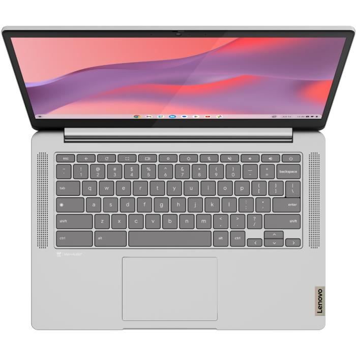 LENOVO IdeaPad Slim 3 14M868 Chromebook Laptop | Chrome OS - 14'' FHD Touchscreen - MT8186 - 8GB RAM - 128GB Storage - AZERTY